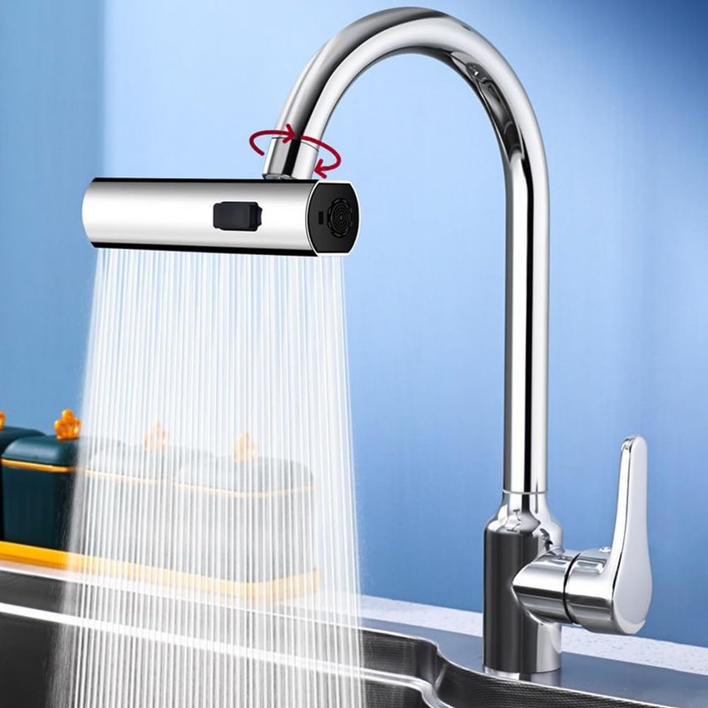 Namvo Waterfall Kitchen Sink Mixer Tap Kitchen 360° Waterfall Kitchen