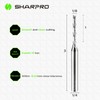 SHARPRO Downcut Spiral Router Bit 1/4 Inch Shank 1/8 Inch