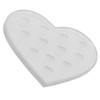 FRCOLOR Sturdy Glass Lash Grafting Pad Heart Shape Easy to