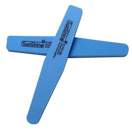 Baluue 10Pcs Nail Sandpaper File Sponge Set Rhombus Shape Nail Buffer for Manicure and Art Easy to Use Grinding Bar Suitable for DIY Designs Random Color