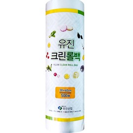 Happy Sale Eugene Clean Roll Bag 500 sheets - 30x40cm (1 piece)/Kitchen hygiene vinyl roll pack / 해피세일 유진크린롤백500매-30x40cm(1개)/주방 위생비닐롤팩
