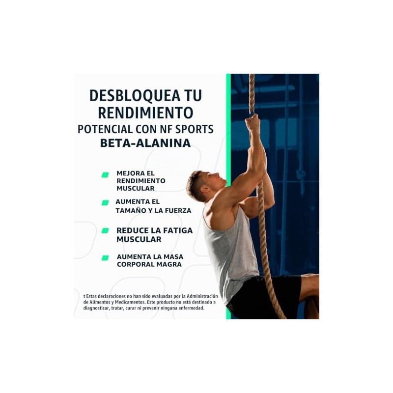 NF Sports Beta-Alanine, Beta-Alanina CarnoSyn en Polvo sin Sabor 320