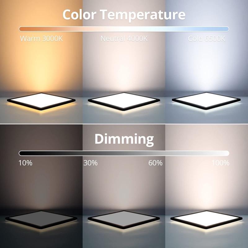 Epochglo LED Ceiling Light Black