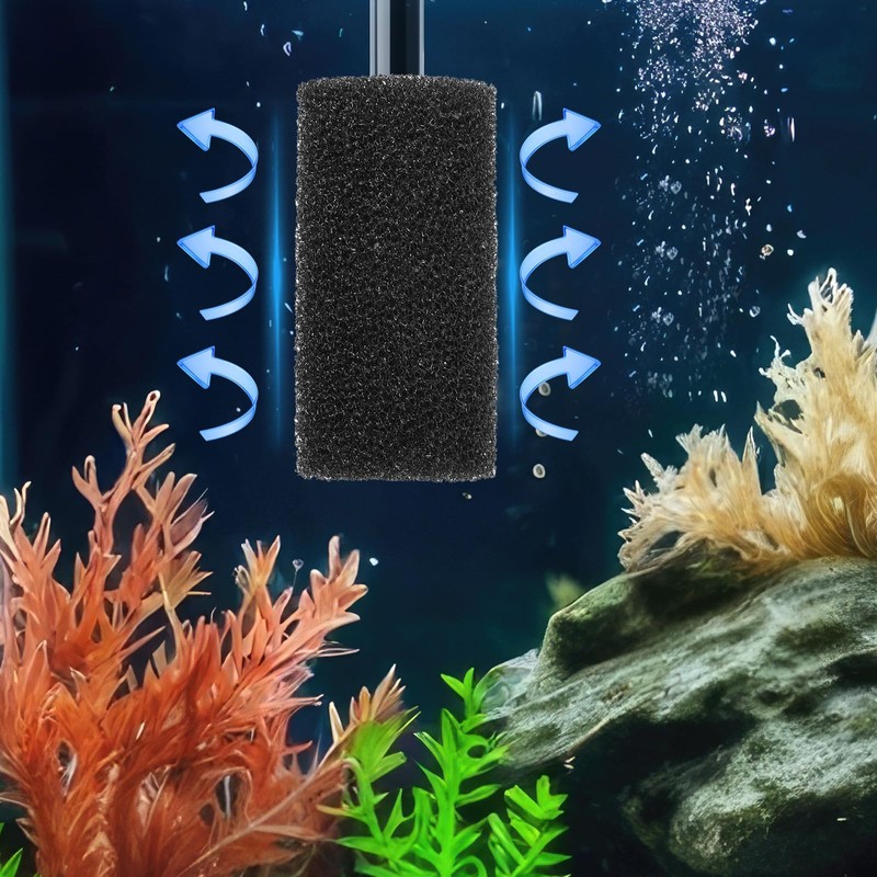 Hpmjz 12 Pack Pre-Filter Sponge Aquarium Filter Sponge Foam Roll