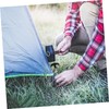 CAXUSD 4pcs Portable Tent Pegs Rotating Heads Heavy Duty Ground