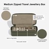 Stackers Medium Olive Green Travel Jewellery Box