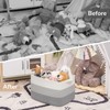 Goodpick Large Woven Basket, Rectangle Rope Storage Baskets for Organizing,