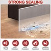 MYFAMIREA Door Weather Stripping 3IN (W) x 20FT (L) Door