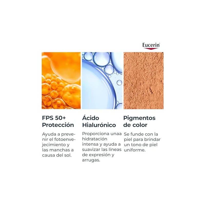 Eucerin Sun Face Hydro-Fluid FPS 50 + Tono Medio 50ml
