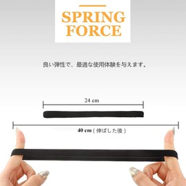 Winuin Hair Band, Sweatband, Slim Sports Sweatband, Face Washing, Lightweight, Elastic, Anti-Slip, Yoga, Running, Gym, Unisex, Ultra Fine Moisture Wicking Quick Drying Type (Set of 5)