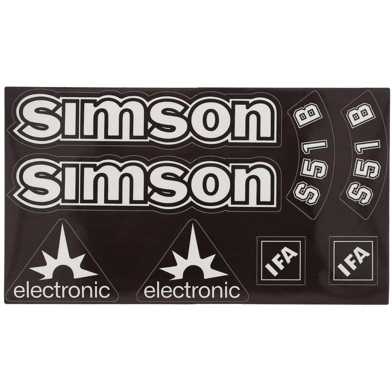 Transparent Simson S51B Sticker IFA Electronic Tank Side Cover Light