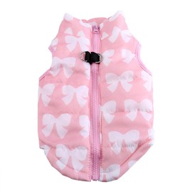 Chaqueta para Perros y Mascotas Ropa de Invierno Chaleco Suave y Cálido para Perros Pequeños y Medianos (XS-Rosado)