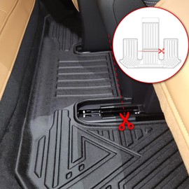 ANBINGO® Floor Mats for 2024 Mazda CX-90 & CX90 PHEV (Plug in Hybrid) 6&7 Seater 2nd Row Captain Seat or Bucket Seat All Weather Waterproof Car Mat Guard Liners-3 Rows