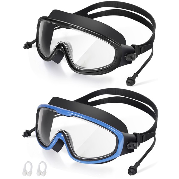 seasprint Swim Goggles, Wide View Clear View Swimming Goggles for