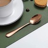 Kyraton Rose Gold Coffee & Tea Spoons, 6pc Stainless Steel