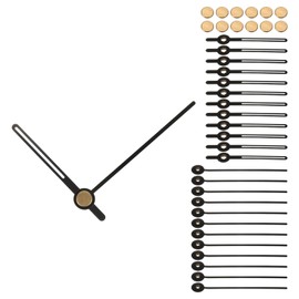PATIKIL Replacement Clock Hands Kit, 12 Set Replacement Clock Hands Kits Clock Mechanism Movement Aluminum Wall Clock Hands Parts Replacement for Wall Clock Repair DIY, Black, A22