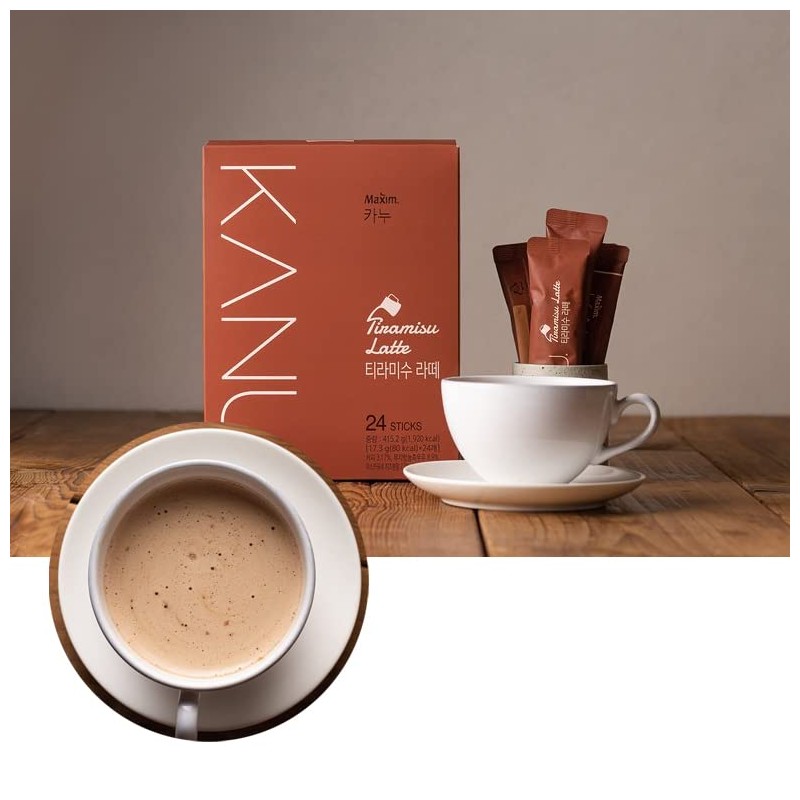 ZEESOON Dongsuh Maxim KANU Tiramisu Latte 24 Sticks