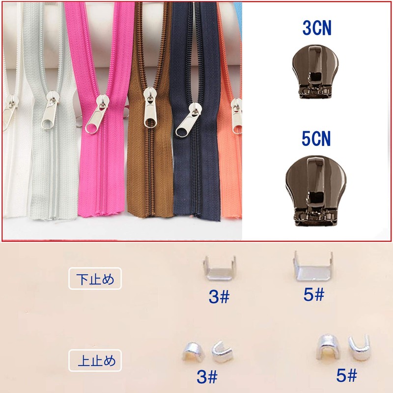 HYCALY Coil Slider 3CN 5CN Coil Fastener Slider Easy Convenient