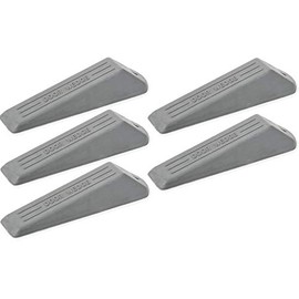 fiXte® 5 Pack Door Wedge, Heavy Duty Rubber Door Wedge, Non-Slip Door Jammer, Door Wedge Stopper Ideal Homes, Offices Work Shops (Grey, Pack of 5).