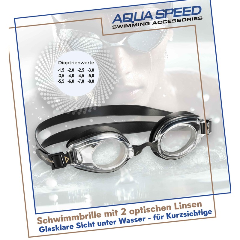 Aqua-Speed Swimming Goggles with Visibility – Lumina – Dioptre for