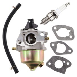 MCHNIC Carburettor with Gasket Petrol Hose Spark Plug for Hecht 548 SW, 548 SX, 553 SW Lawnmower