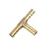 A ABSOPRO Brass Hose Barb Fitting Universal 8mm 3 Way