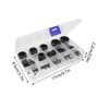 160 PCS Fishing Rod Guide Kit, Black Rod Ceramic Guides