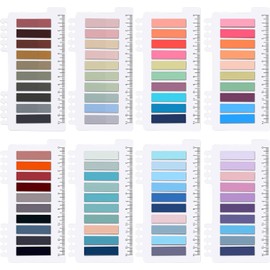 GeeRic 1600 Piezas Etiquetas Adhesivas, Marcadores de Página Sticky Note Tabs Colored Writable and Repositionable Book Flags Tabs Strip Index Tabs,Page Tabs for Office, School, Home
