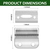 2 Pack Professional Replacement Clipper Blades,Precision 2 Holes Adjustable Hair