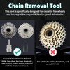 Lrocotanc Bicycle Chain Whip – Sprocket Puller Set – Includes