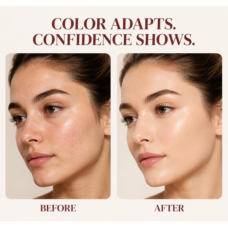 Color Changing Liquid Foundation,Skin Tone Adapting,1 Fl Oz