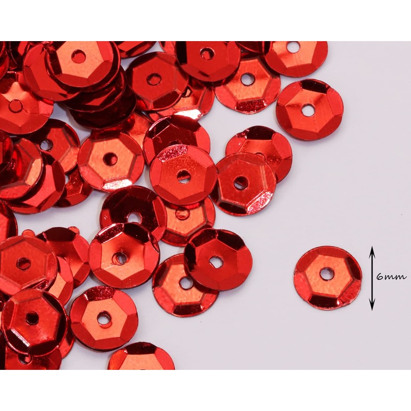 Penta Angel Loose Sequins 4000Pcs 6mm Round Embroidery Craft Sequins