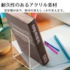 Copeflap Bookend, Bookstand, Divider Stand, Acrylic, Tabletop, Simple (4, Clear)