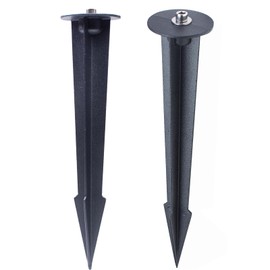 Aluminum Metal Ground Stake Spike Replacement for 3W-120W Outdoor Garden Spotlight Pathway Flood Wall Washer Solar Light,Low Voltage Landscape Light,10.4 inches Large Size