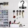 LOVIMAG Black Magnetic Hooks Heavy Duty, 100Lbs Strong Neodymium Magnet