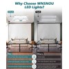 WNSNOU LED Shop Light With Plug, 4FT Waterproof Linkable Tube,