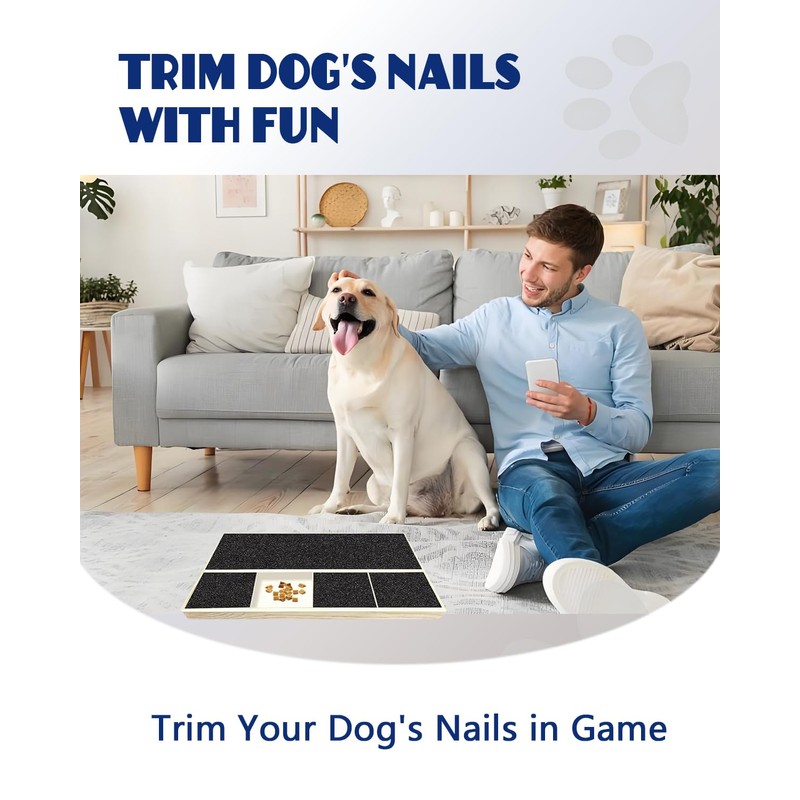 verdawave Dog Nail Scratch Pad with Treat Box & Pet