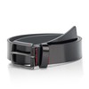 HUGO, Gurth Smooth Leather Belt, black gloss, 40