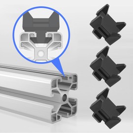 Be In Your Mind Pack of 10 Cable Holder Groove Clamps Wire Clamp Holder Suitable for European Standard Aluminium Profiles 4545 Cable Duct Installation Blocks Black 15 x 9.5 mm