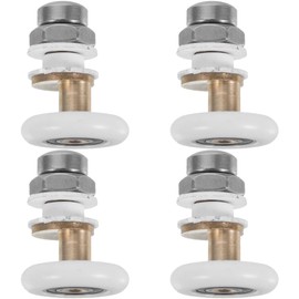 4 piezas Kit de Ruedas Corredizas para Puerta de Ducha Rodamientos Eccéntricos para Puertas de Baño Instalación Fácil Compatible con Canceles Corredizos