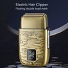 Electric Hair Clipper Retro Portable Efficient Dual Head Cordless Beard