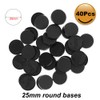 60pcs 25mm Round Plastic Model Bases for Wargames Table Games