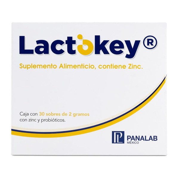 PANALAB Lactokey Suplemento Zinc Y Probiticos Caja 30 Sobres De