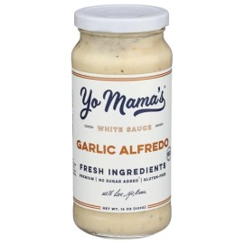 Yo Mama's Foods Roasted Garlic Alfredo Sauce 16 oz (Pack of 6)