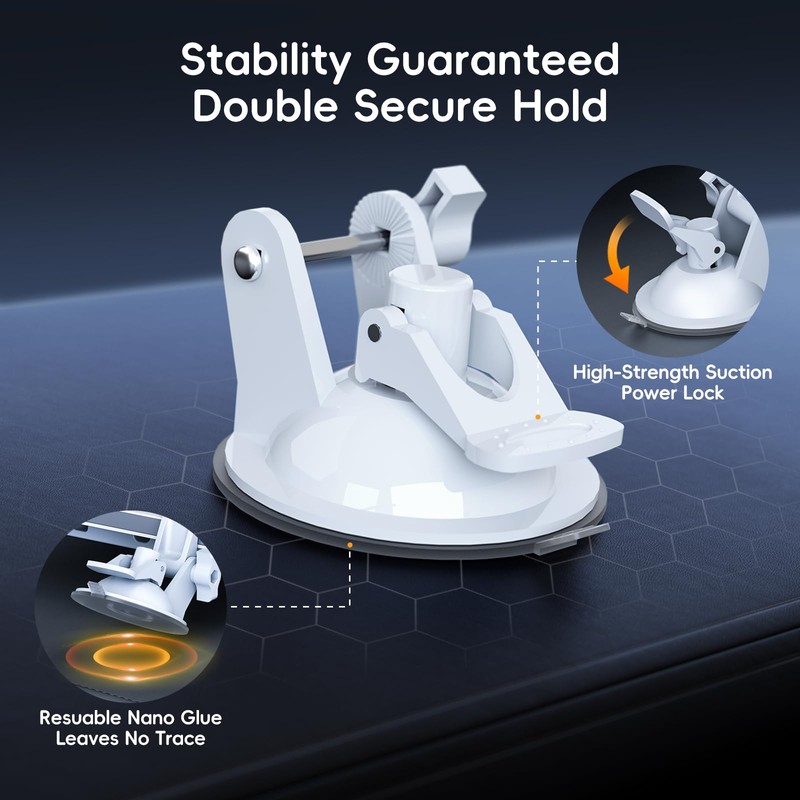 Linkoostar Starlink Mini Suction Cup Mount for Dashboard & Windshield