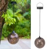 5.9in Solar Lantern Garden Garden LED Solar Hanging Lights Round