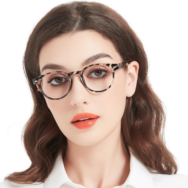 OCCI CHIARI Reading Glasses for Round Face Women Lightweight Eye