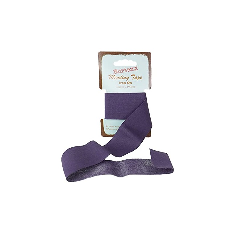 Nortexx Iron On Repair Tape, Purple, 35mm x 100cm