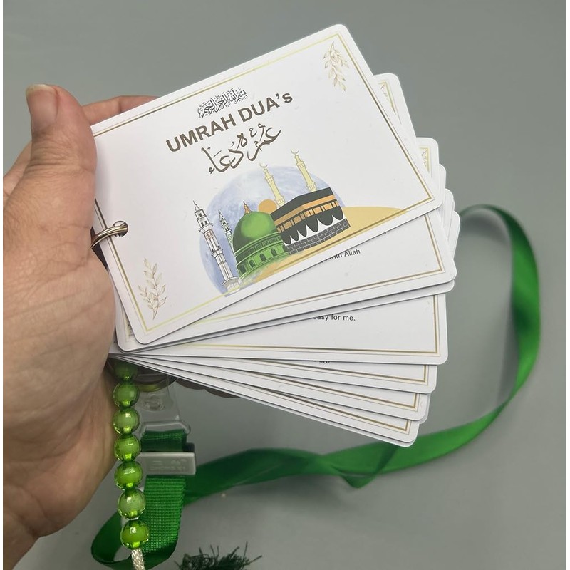 Umrah Dua Cards PVC - Tawaf Tasbih - Step by