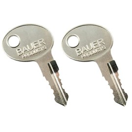1 Pair (2 keys) Replacement for Bauer AE Series Precut Keys 001-060 RV Trailer Keys